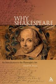 Cover of: Why Shakespeare: An Introduction to the Playwright's Art