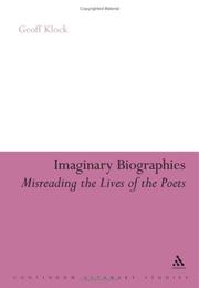 Cover of: Imaginary Biographies: Misreading the Lives of the Poets (Continuum Literary Studies)