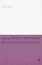 Cover of George Herbert's "Holy Patterns"