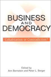 Cover of: Business and Democracy: Cohabitation or Contradiction?