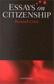 Cover of: Essays on Citizenship