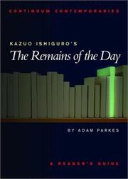 Cover of: Kazuo Ishiguro's The remains of the day: a reader' guide