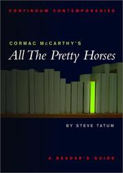Cover of: Cormac McCarthy's All the pretty horses: a reader's guide