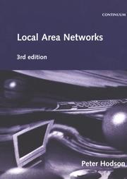Cover of: Local Area Networks by Peter Hodson