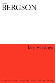 Cover of: Key writings