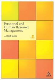Cover of: Personnel and Human Resource Management