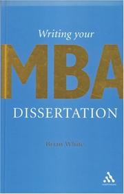 Cover of: Writing Your MBA Dissertation