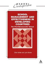 School management and effectiveness in developing countries by Clive Harber, Lynn Davies