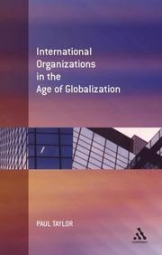 Cover of: International organization in the age of globalization