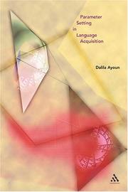 Cover of: Parameter setting in language acquisition
