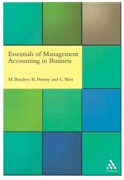 Cover of: Essentials of Management Accounting in Business by Michael Bendrey, Roger Hussey, Colston West