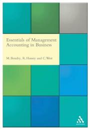 Cover of: Essentials of Management Accounting in Business by Michael Bendrey, Colston West