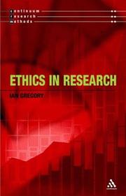 Cover of: Ethics in research