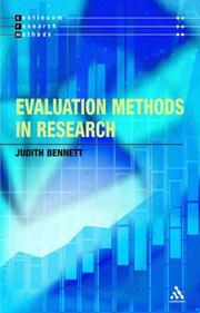 Cover of: Evaluation methods in research