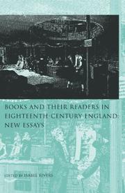 Cover of: Books and Their Readers in Eighteenth-Century England: New Essays