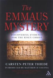 Cover of: The Emmaus Mystery by Carsten Peter Thiede, Matthew D'Ancona