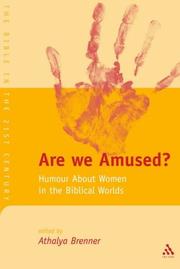 Cover of: Are we amused? by edited by Athalya Brenner.