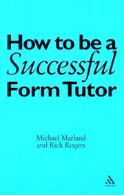 Cover of: How to Be a Successful Form Tutor