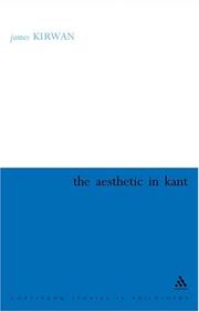 Cover of: Aesthetic in Kant (Continuum Studies in German Philosophy)