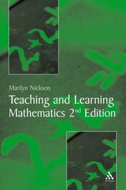 Cover of: Teaching And Learning Mathematics by Marilyn Nickson, Marilyn Nickson