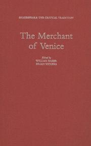 Cover of: The merchant of Venice