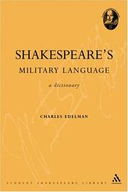 Cover of: Shakespeare's Military Language by Charles Edelman