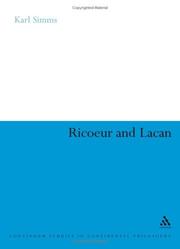 Cover of: Ricoeur And Lacan (Continuum Studies in Continental Philosophy)