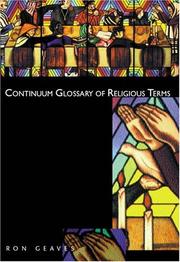 Cover of: Continuum Glossary Of Religious Terms by Ron Geaves