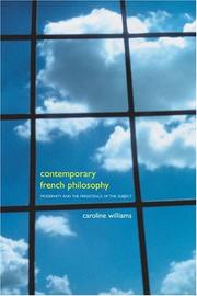 Cover of: Contemporary French Philosophy: Modernity And The Persistence Of The Subject (Continuum Collection)