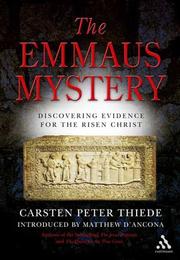 Cover of: The Emmaus Mystery by Carsten Peter Thiede