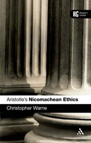 Cover of: Aristotle's Nicomachean Ethics: Reader's Guide (Reader's Guides)