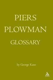 Cover of: Piers Plowman Glossary: Will's Visions of Piers Plowman, Do-Well, Do-Better and Do-Best (Piers Plowman Glossary)