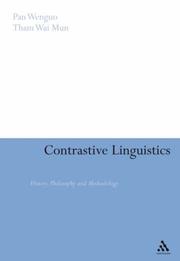Cover of: Contrastive Linguistics: History, Philosophy and Methodology
