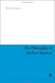 Cover of: The Philosophy of Herbert Spencer (Continuum Studies in British Philosophy)