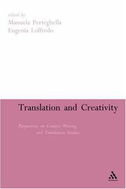 Cover of: Translation And Creativity by 