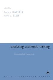 Cover of: Analysing Academic Writing: Contextualized Frameworks (Open Linguistics)