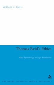 Cover of: Thomas Reid's Ethics: Moral Epistemology on Legal Foundations (Continuum Studies in British Philosophy)