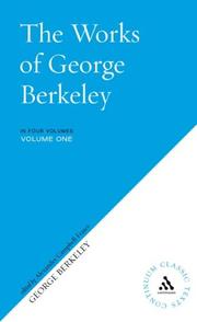 Cover of: The Works of George Berkeley (Continuum Classic Texts)