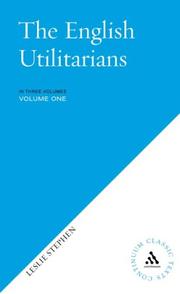 Cover of: The English Utilitarians