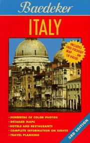 Cover of: Baedeker Italy, 1996 (Baedeker's Italy)