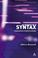 Cover of: An Introduction to Syntax