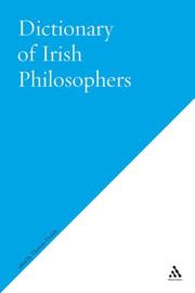 Cover of: Dictionary of Irish Philosophers