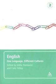 Cover of: English: One Language, Different Cultures
