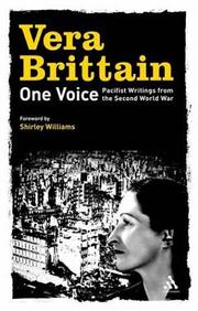 Cover of: One Voice: Pacifist Writings from the Second World War