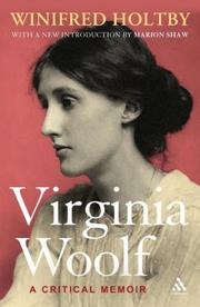 Cover of: Virginia Woolf by Winifred Holtby