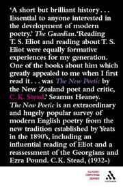 Cover of: New Poetic: Yeats to Eliot (Classic Criticism)