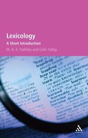 Cover of: Lexicology: A Short Introduction