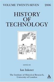 Cover of: History of Technology