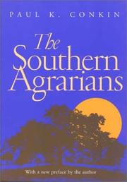 Cover of: The Southern Agrarians by Paul Keith Conkin