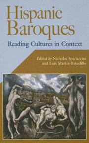 Cover of: Hispanic Baroques: Reading Cultures In Context (Hispanic Issues)
